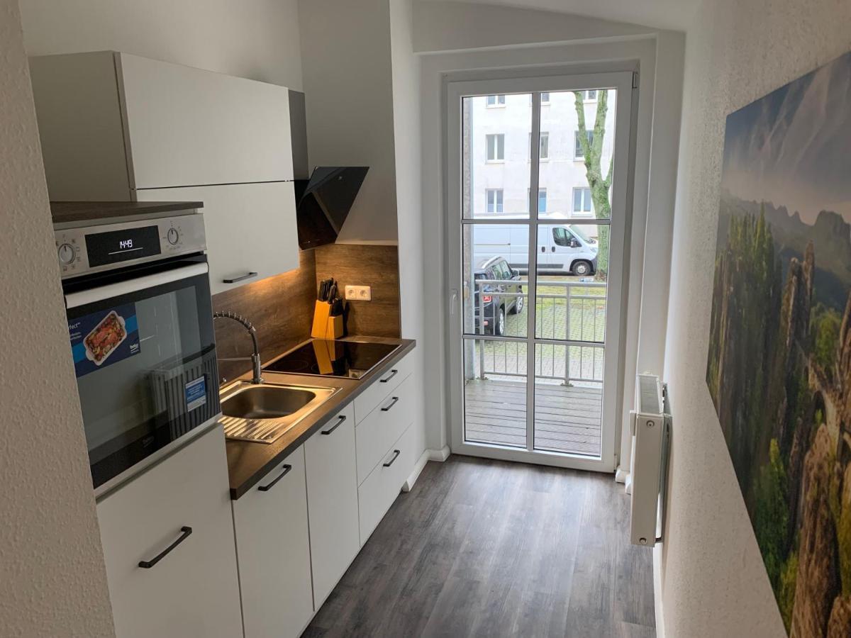 40 Qm Appartment Parkplatz, Balkon,Netflix, Prime Хемниц Экстерьер фото